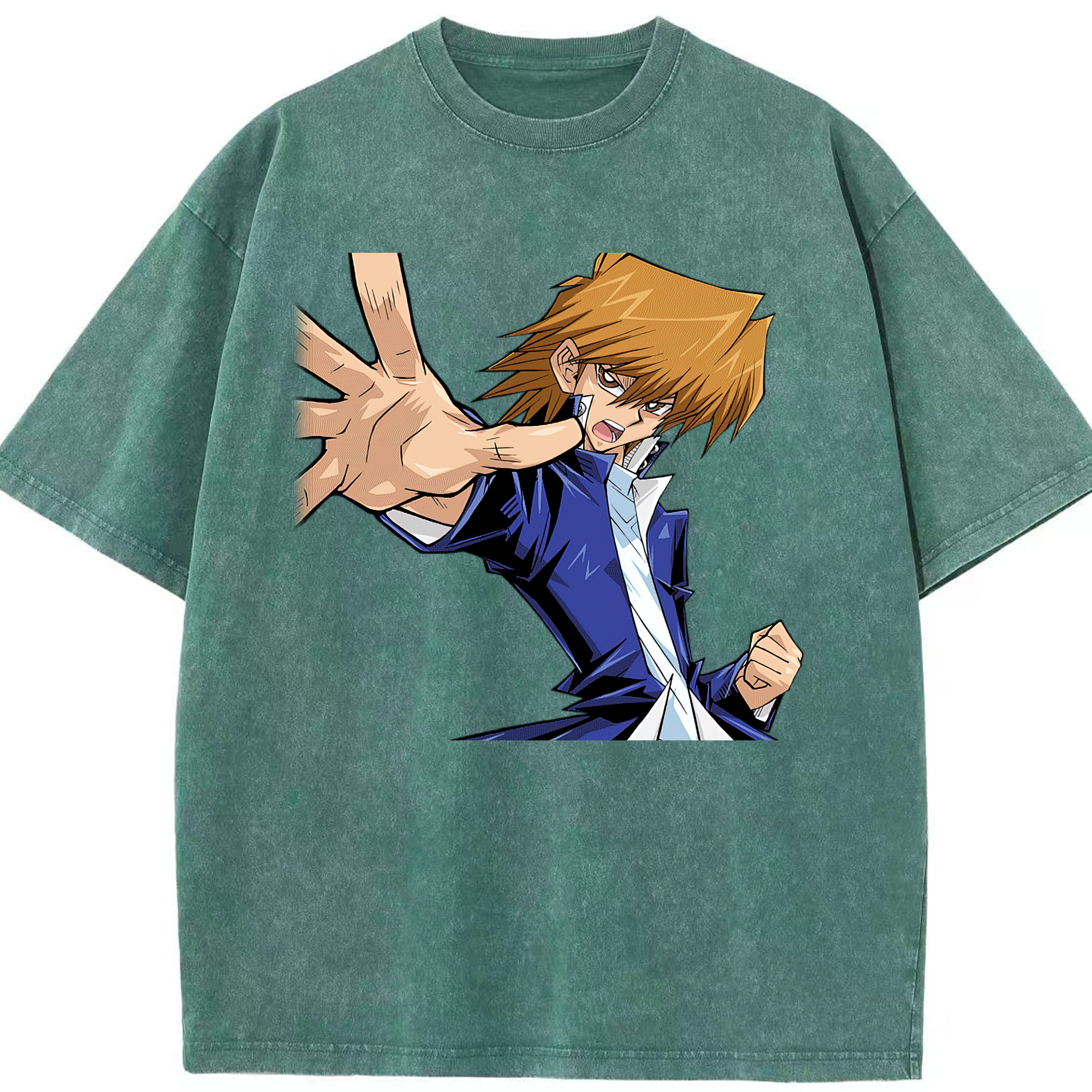 （画像用） 遊☆戯☆王 Yu-Gi-Oh! 綿100% ヴィンテージ風 半袖Tシャツ（フロントプリント）